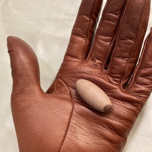 Shiva Lingam Stone From India - Small 1.25” Brown Tones - Picture 7 of 7